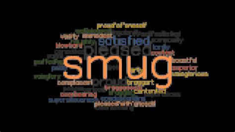 smug synonym|another word for smugness.